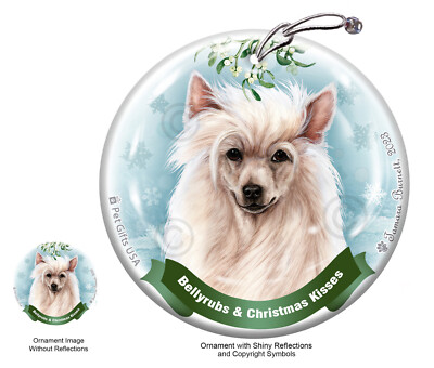 Bellyrubs Kisses Ornament Powder Puff Chinese Crested 071A