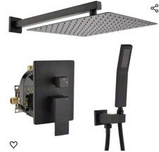 Sistema ducha 10" Doble Cabezal desviador 2 Vias, mango  nico, Rociador De Mano