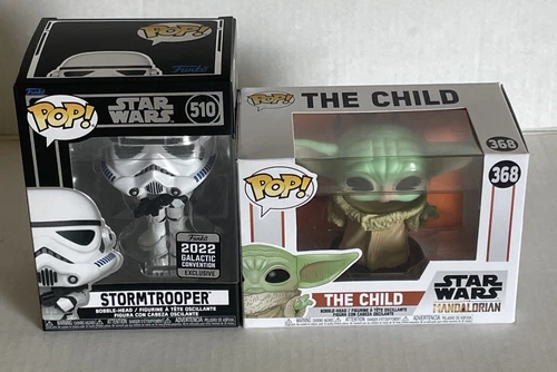 Funko Pop Star Wars Lot Of 2 Storm Trooper 510 the Child #368