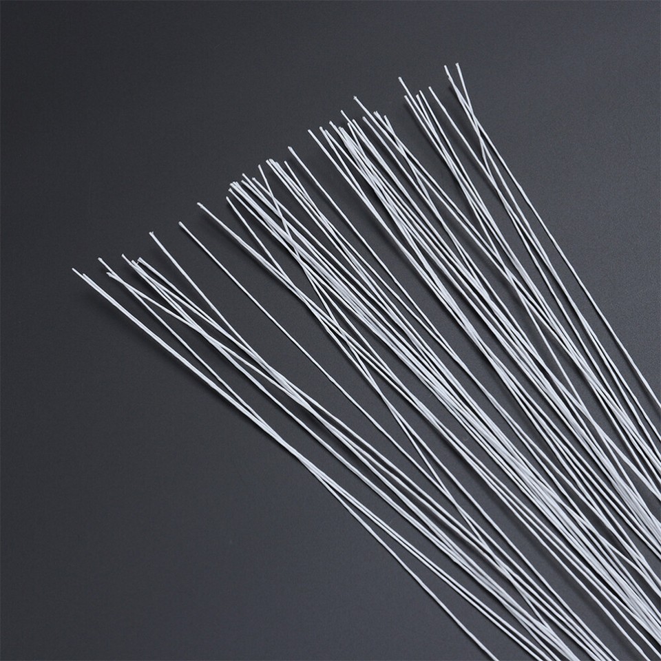 Artificial Flower Making Supplies Plastic Floral Stem Floral Paper Wrapped Wire eBay