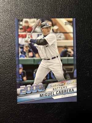 2020 Topps Miguel Cabrera Decades Best Insert Blue Parallel #DB-63