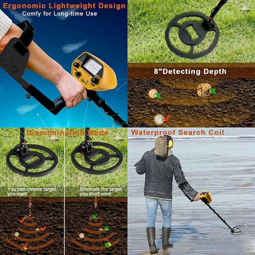 Profi Metalldetektor Gold Metal Detector Wasserdicht Tiefensonde/mit LCD Display - Bild 13 von 20