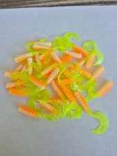 100pk. Southern Pro 2" HG23 Orange Chartreuse Crush Hot Grubs Twister Tails