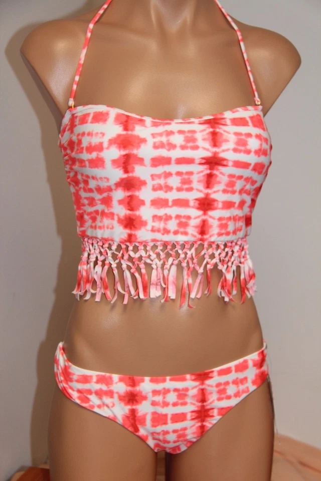 Neu mit Etikett Rosinen Badeanzug Bikini 2-teiliges Set Gr. S Bali Baldini Bauchhose koralle - Bild 4 von 4