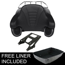 King Trunk Pad w/ Speakers Mount Rack Fit For Harley Touring 2014-2026 2024