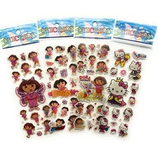 4 Different Sheets, 3D Puffy Stickers, Children Stickers Kids Gift