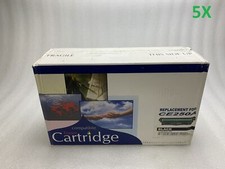 Lot of 5 Superior Performance Compatible Toner Cartridges HP CE250A Black Sealed