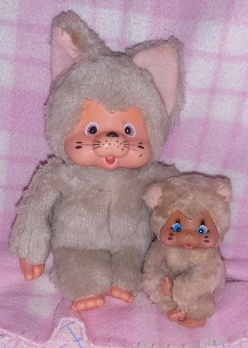 MONCHHICHI MONCICCI NYAMY CAT KITTY VINTAGE 70 PLUSH PLUSH SEKIGUCHI WASHINO - Picture 2 of 9