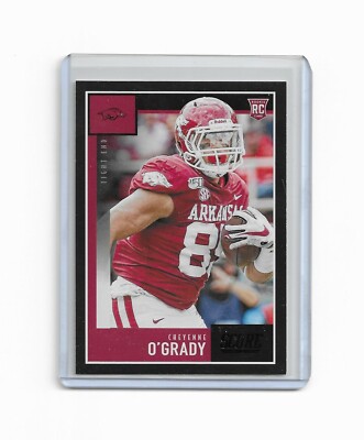 Cheyenne O'Grady 2020 Score Black Foil Retail Rookie Parallel Card #402 Arkansas