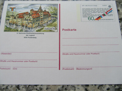 Postkarte, Internationale Briefmarkenausstellung 83 Rodenberg, ungestempelt