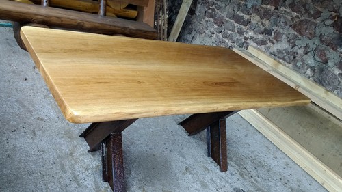 Tischplatte 2,0 x 0,9 m Massivholz Eiche Esche Tisch Holztisch - Bild 8 von 12