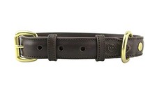GHURKA 100% LEATHER DOG COLLAR FOR MEDIUM BRE...