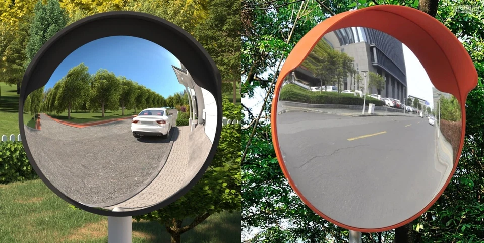 VIDAXL Verkehrsspiegel Sicherheitsspiegel Panoramaspiegel Spiegel Konvex 30 cm - 60 cm