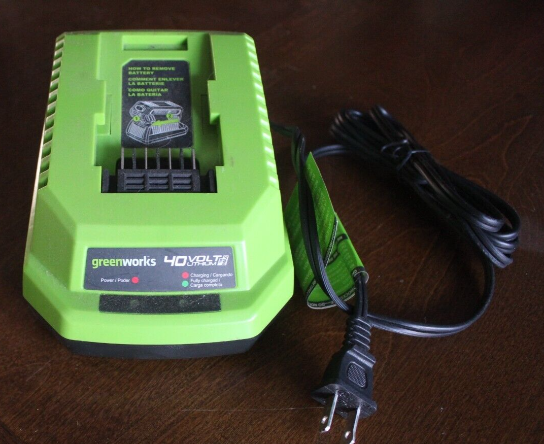 GREENWORKS 40 Volt Lithium Max Battery Charger eBay