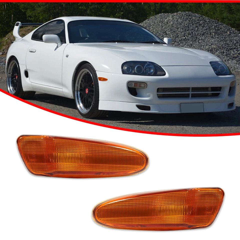 Parachoques delantero ámbar ámbar para Toyota Celica 2000-2005 guardabarros luces de señalización laterales carcasa Foto 2 de 4