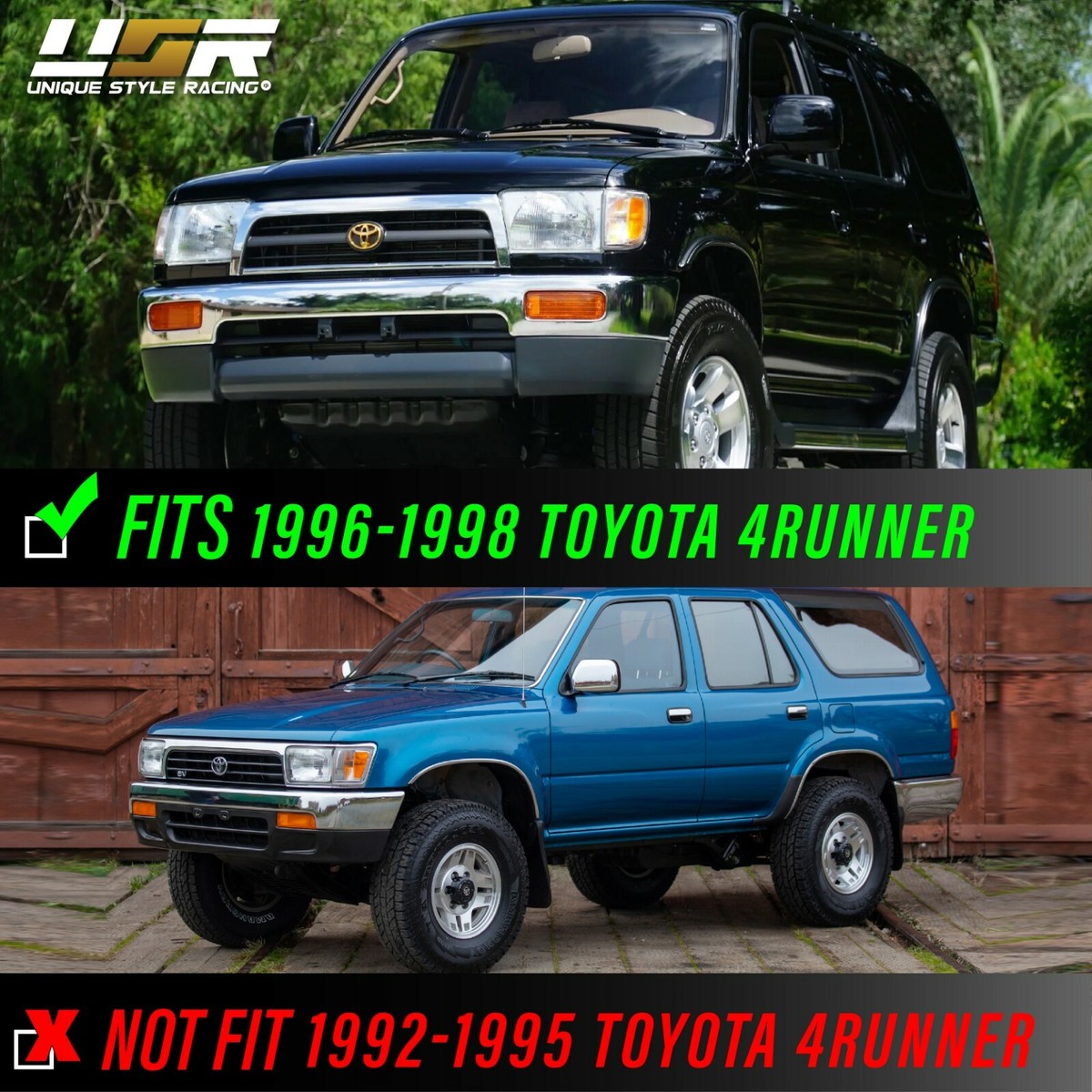 TYC Left Parking/Cornering Light Assembly For 1997-1998 Toyota 4Runner - Driver Side Replacement