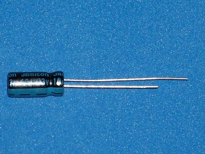 Elko, radial, 10µF (10uF) / 63V / 105°C, 10 Stk. (Ø5x11mm) - Jamicon