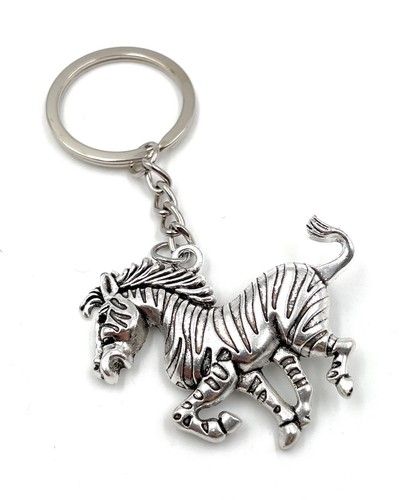 Porte-Clés Sautant Licorne Cheval Métal Pendentif Charm