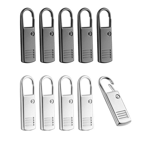 US 20Pcs Metal Zipper PullTab Replacement Zipper Puller Zip Slider