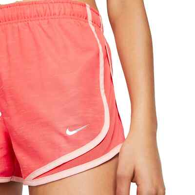 Nike Women's Dry Tempo Running Shorts Dri-FIT Drawcord Coral Pink Size  Small S