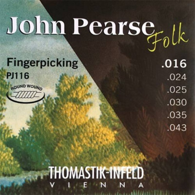 Thomastik-Infeld John Pearse Folk Fingerpicking Guitar Strings 16-43, Full Set