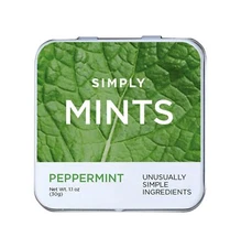 Peppermint Breath Mints Pack of 6 Tins 270 Pieces Vegan Gluten Free Kosher