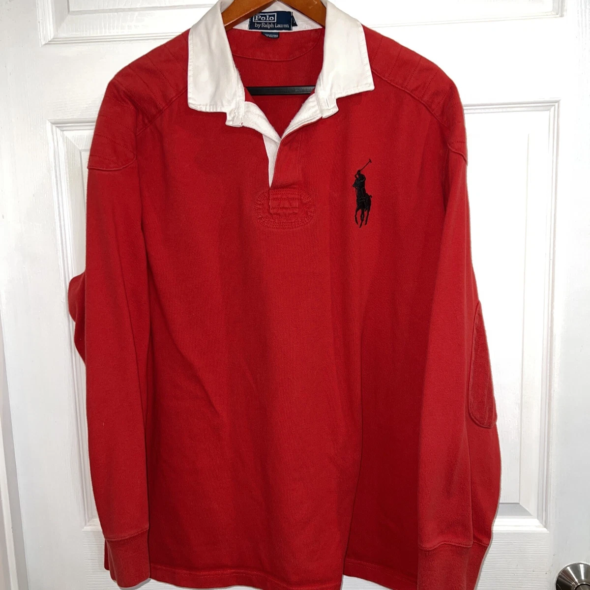 Ralph red long polo❣️