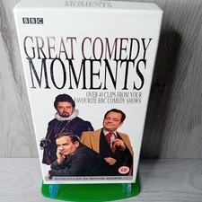 GREAT COMEDY MOMENTS BBC VHS - RARE RETRO VIDEO TAPE