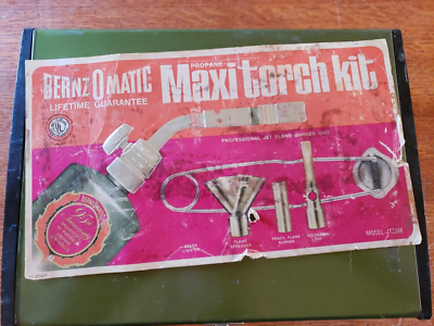 Vintage Bernz O Matic Propane Maxi Torch Kit, With Case, Model