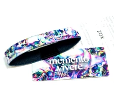 ZOX **MEMENTO VIVERE** Silver Single Med Wristband w/Card NIP