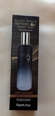 Brand New Farm Stay Black Snail Peptide9 Perfect Toner