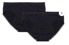EVAWEAR Period Panty TwinPack XL Hipster - Absorbent  Hypoallergenic