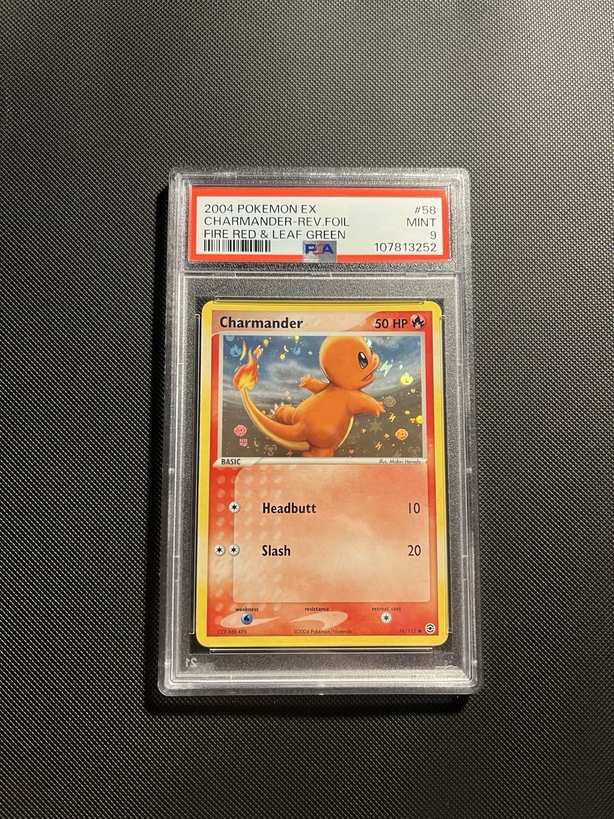2004 FireRed & LeafGreen Charmander 58/112 Reverse Holo PSA 9 - New Cert Pop 113