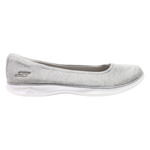 Skechers Ballerinas grau Synthetik Damen UK 5