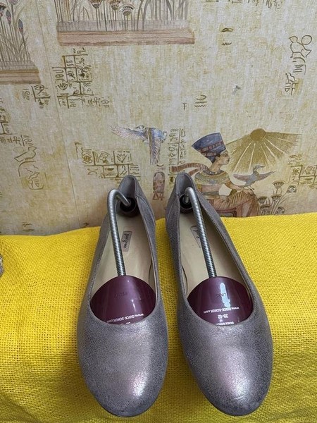 Damen Paul Green Heels Silber Leder 41,5