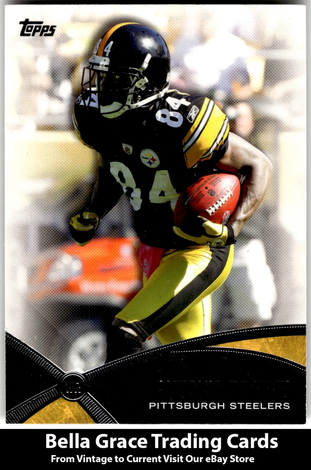 2012 Topps Antonio Brown #PP-ANB Pittsburgh Steelers Prolific Playmakers NFL