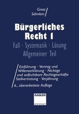 Bürgerliches Recht, Bd.1, Allgemeiner Teil v...