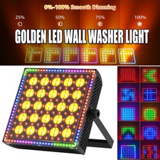 Golden LED Wall Washer Light 250W RGB LED Strobe Effect Light DMX Auto For Xmas