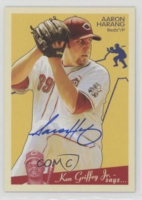 2008 Upper Deck Goudey Graphs Aaron Harang #GG-AH Auto 0v1