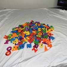Colorful Magnetic Alphabet  Letters Numbers Huge Lot