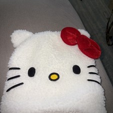 Hello Kitty Hat With Red Bow And Braided Tassels Winter Wear New Cute Warm