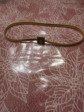 Anne Klein Metal Belt 24 26 28 Lion Head Cat Stretch Gold Tone Vtg