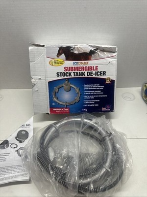 Ice Chaser Cast Aluminum Tank De-Icer with Anti-Chew Cord for Patio & Lawn H-419