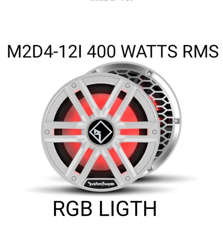 Rockford Fosgate M2D4-12i, M2 Series 12" Marine Subwoofer With LED Light (NEW)