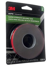 3M 03614 Super Strength Molding Tape, 1/2 in x 15 ft. Attaches Trim and Emblems