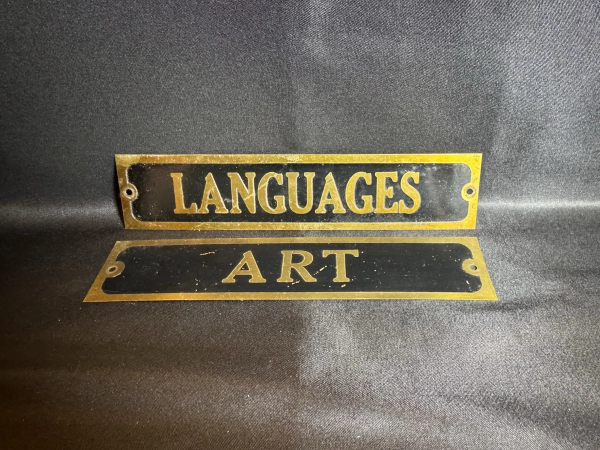 ヴィンテージ真鍮製オーナメントFOLKNER エンブレム 看板　used Brass Vintage Original Antique Signs & Plaques for sale | eBay