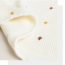Knitting Baby Blanket Cotton Receiving Swaddle Nursery Blanket for Newborn Boy