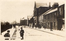 ASHINGTON, NORTHUMBERLAND. STATION ROAD #707 REAL PHOTO POSTCARD