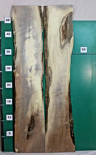 2 End Matched Black Walnut Live Edge Slabs 53"L x 11 to 9" W x .75" T 0863