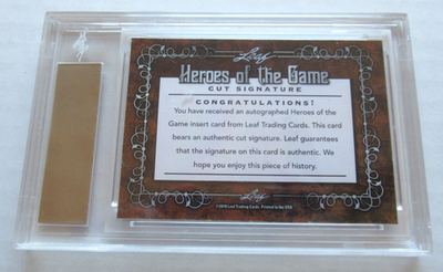 2012 Leaf Cut Signature Bob Rush 直筆サイン 2012 Leaf Oval Office Cut Signature: Set Info, Reviews, Boxes for Sale